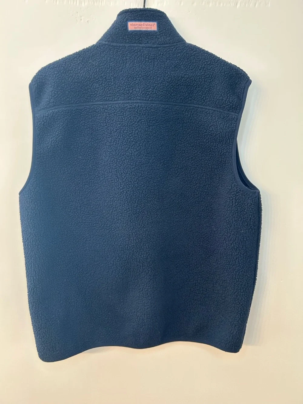 Vineyard Vines Men’s Navy Blue Stillwater Sherpa Vest, Size Large - Picture 8 of 11